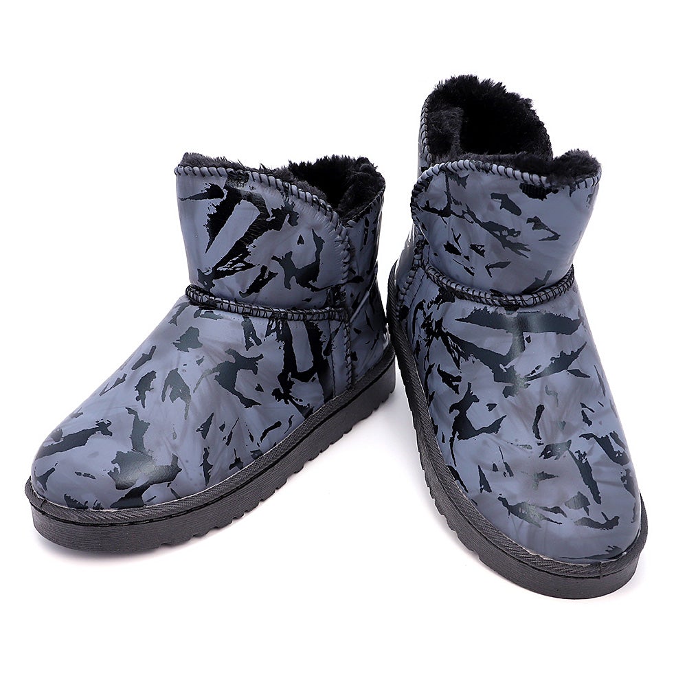 Cute Plush Graffiti Snow Boots