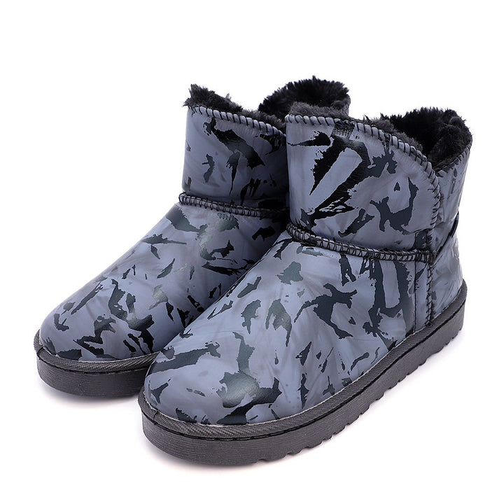 Cute Plush Graffiti Snow Boots