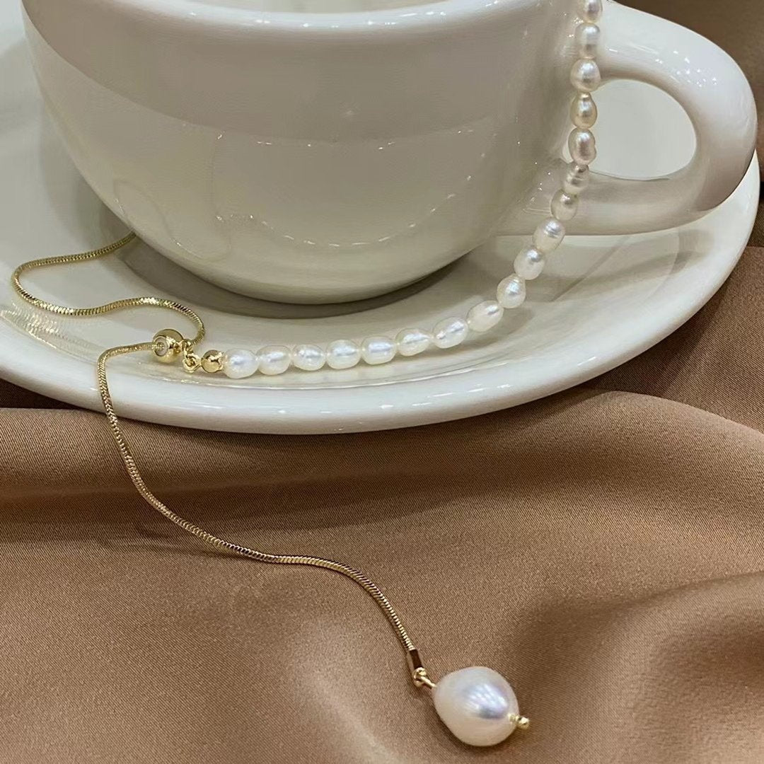 Adjustable Pearl Necklace