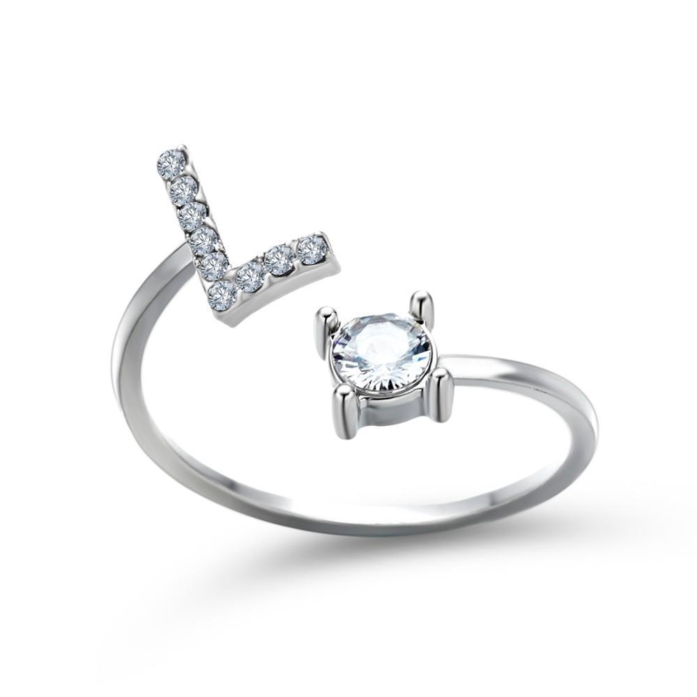 Perfect Gift Adjustable Initial Ring