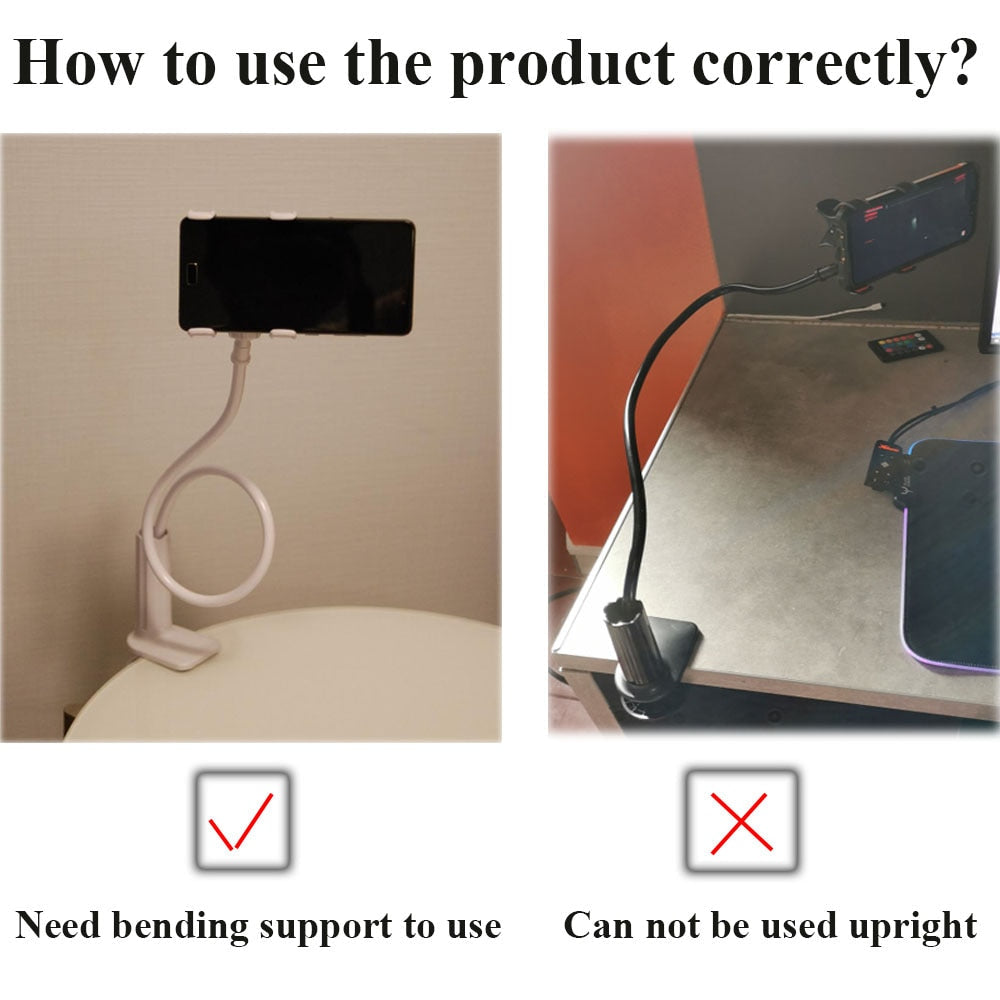 Desk Side Flexible Phone Holder