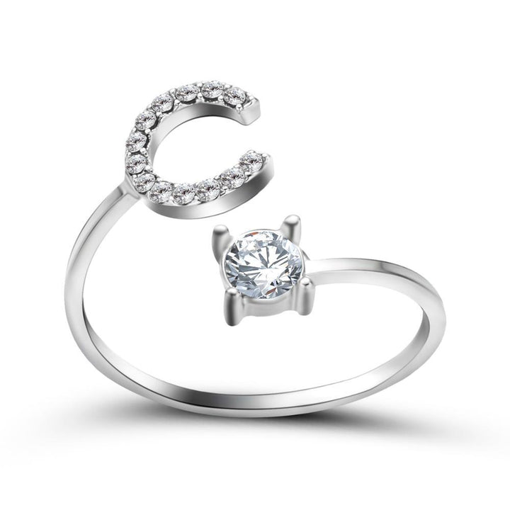 Perfect Gift Adjustable Initial Ring