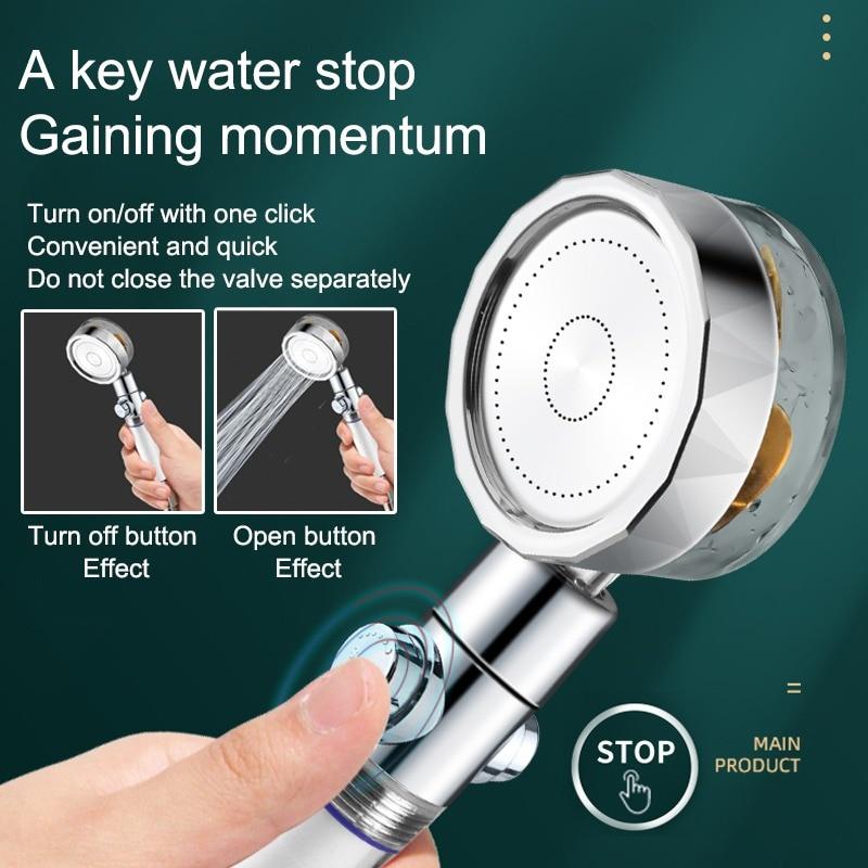 Water Saving Flow 360° Rotating High pressure Shower