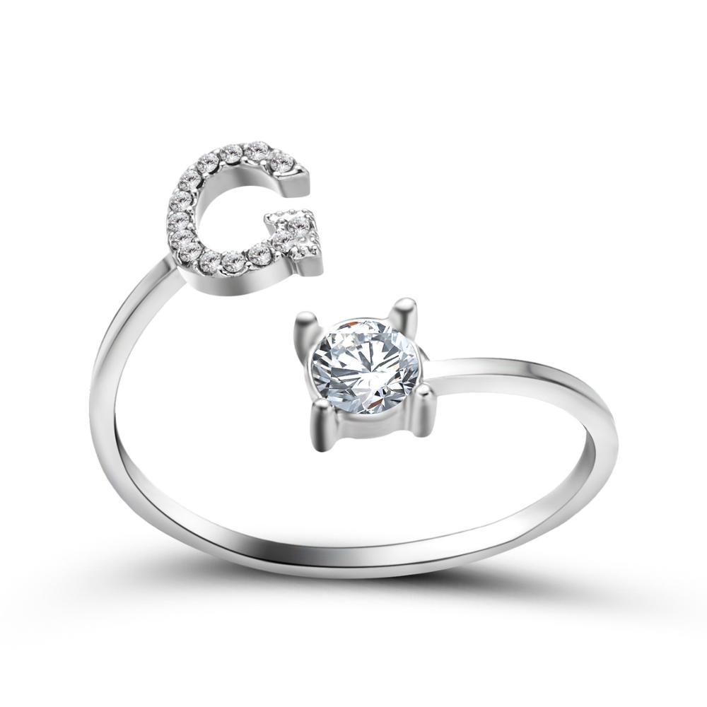 Perfect Gift Adjustable Initial Ring