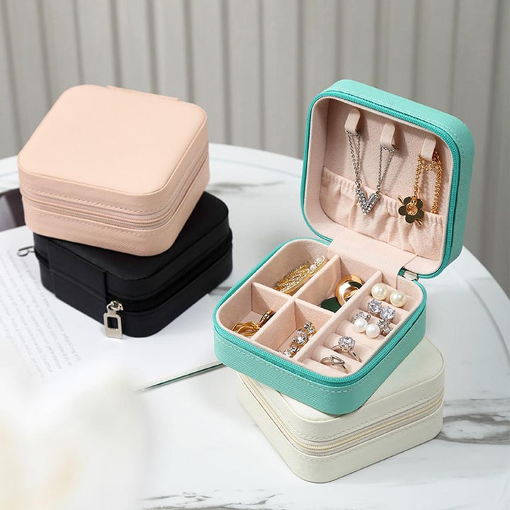 Small Portable Travel Jewelry Organizer Case