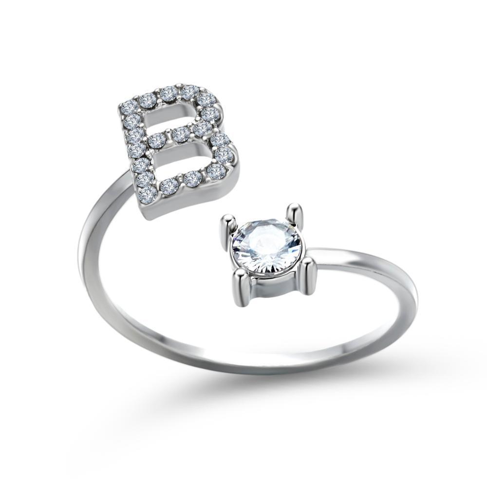 Perfect Gift Adjustable Initial Ring