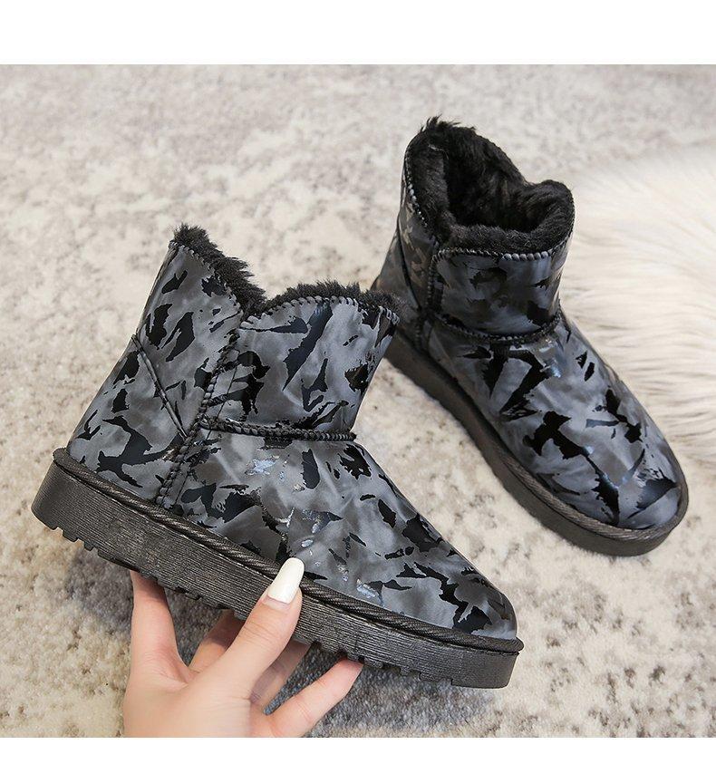 Cute Plush Graffiti Snow Boots