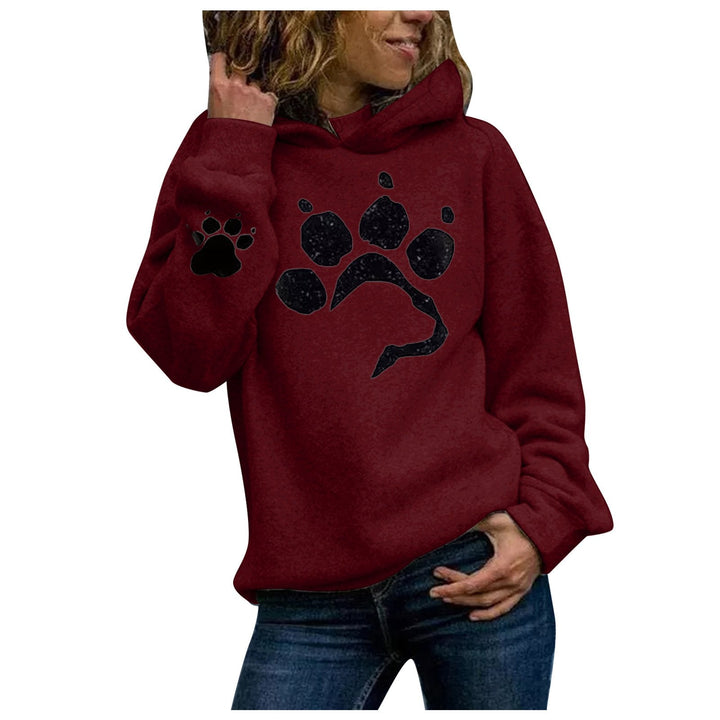 Pet Love Cat or Dog Paw Print Buttoned Sweatshirt