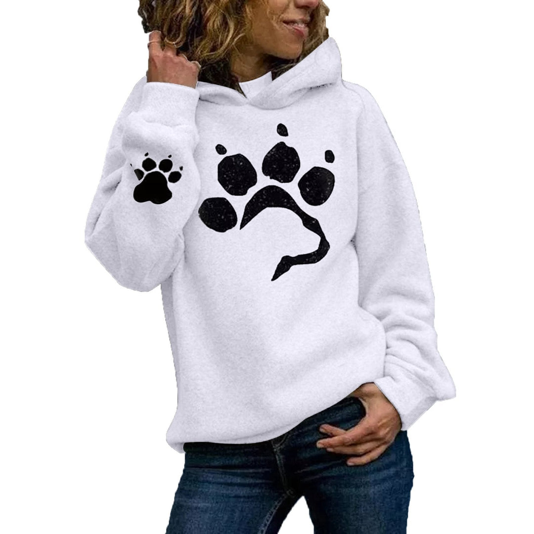 Pet Love Cat or Dog Paw Print Buttoned Sweatshirt