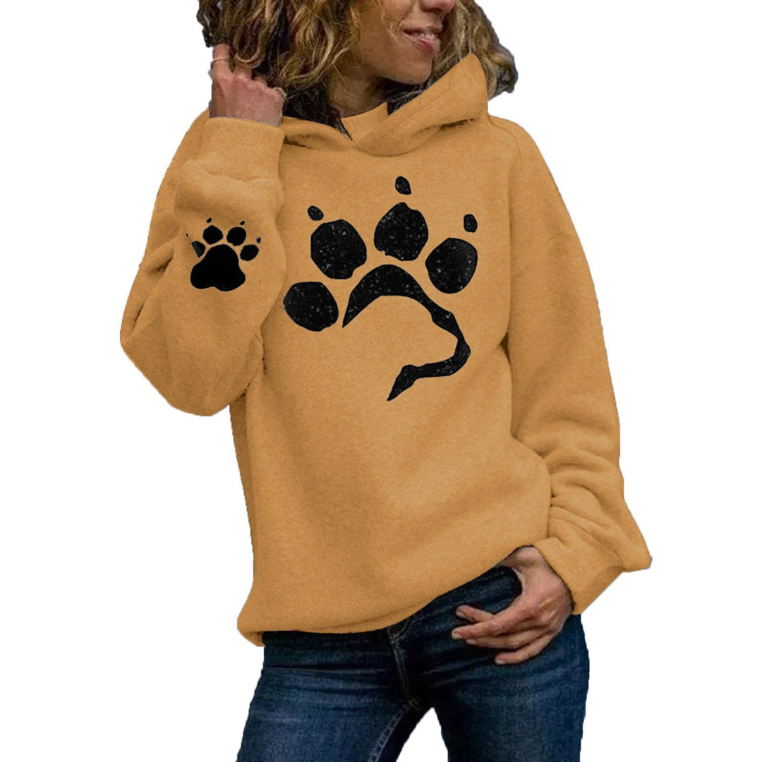 Pet Love Cat or Dog Paw Print Buttoned Sweatshirt