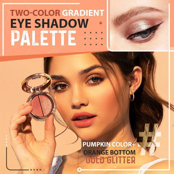 Two Color Gradient Eye Shadow Palette