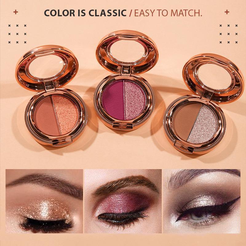 Two Color Gradient Eye Shadow Palette