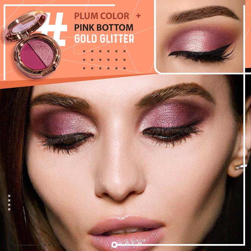 Two Color Gradient Eye Shadow Palette