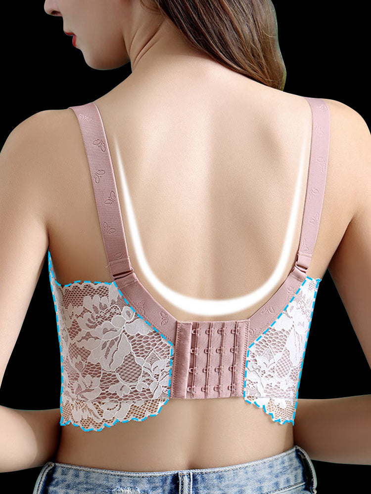 Breathable Lace Rabbit Ear Minimizer Bras