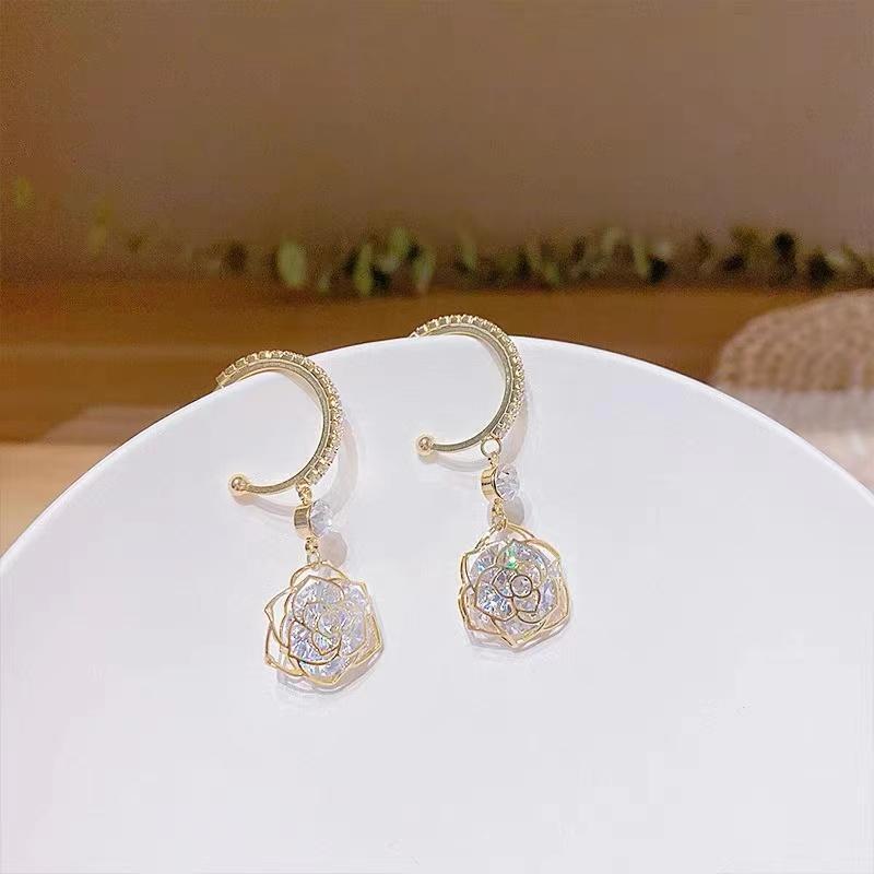 Fantasy Rose Fairy Earrings