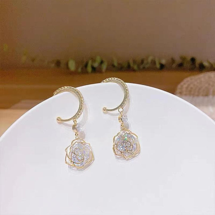 Fantasy Rose Fairy Earrings