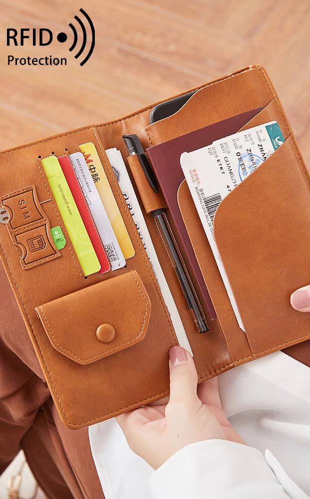 RFID Blocking Leather Card Wallet