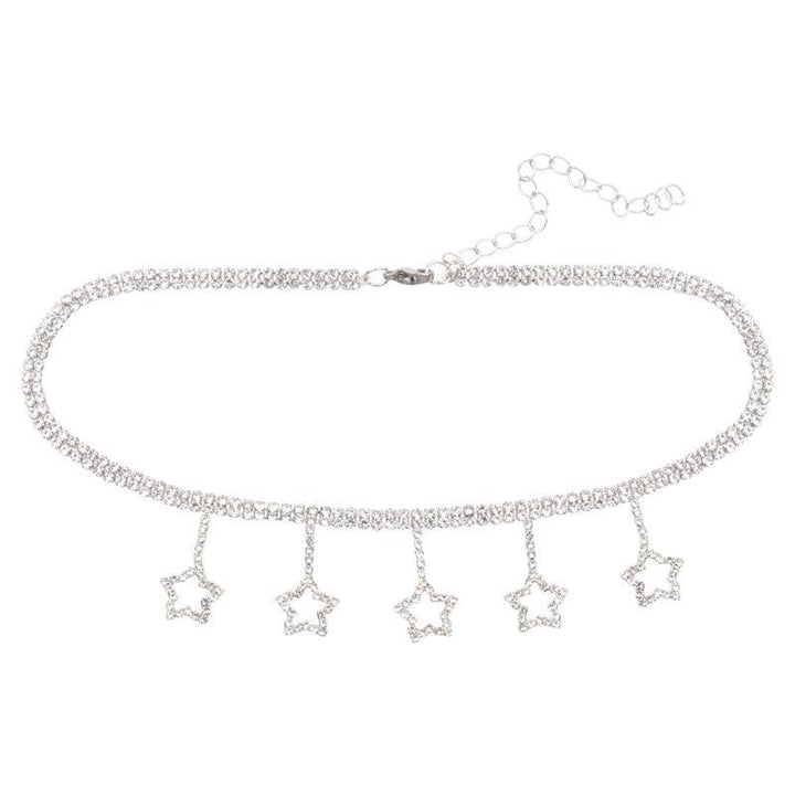 Star Pendant Choker Necklace