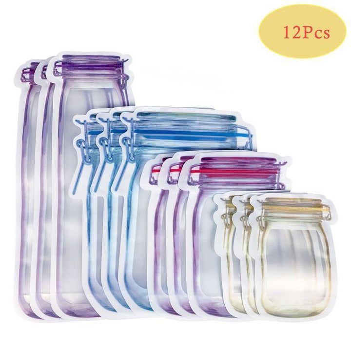 Reusable Mason Jar Ziplock Bags